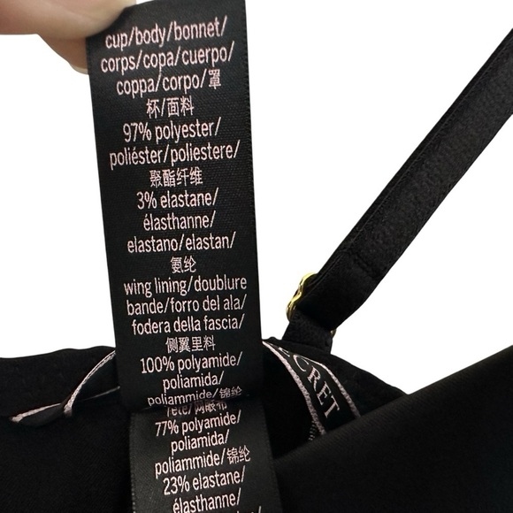 Victorias Secret Womens Underwired Bustier Slip Dress Size S Black Satin - Picture 6 of 8